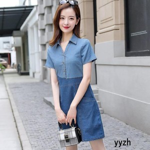 a line jean dress
