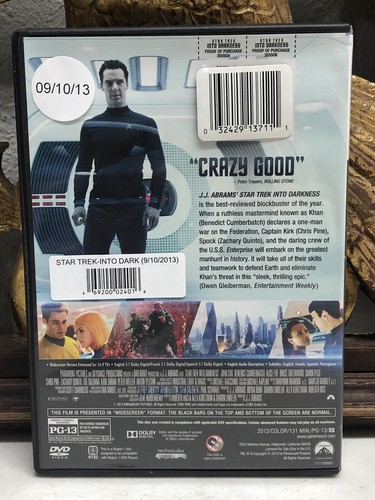 Star Trek Into Darkness - DVD By Chris Pine - Picture 3 of 4