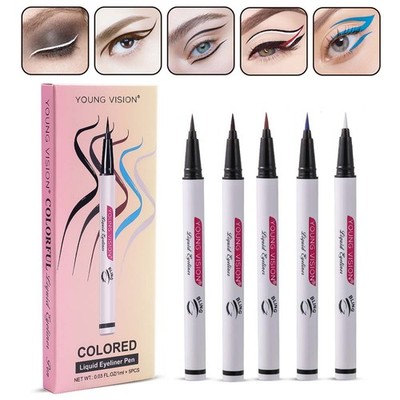 5 PCS Liquid Eyeliner Set Matte Waterproof Smudge-proof Long Lasting Eye Makeup
