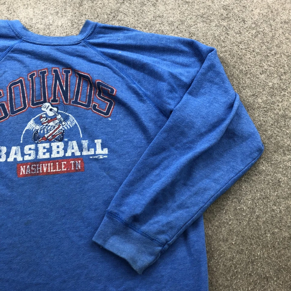 Nashville Sounds Sweatshirt Mens Large Blue MILB Baseball Pullover Crewneck - Image 3 of 4