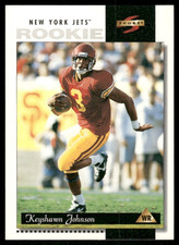 1996 Score #214 Keyshawn Johnson Rookie RC New York Jets football card. rookie card picture