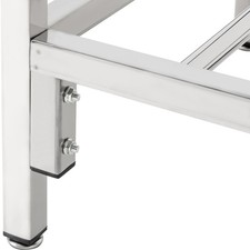 Commercial Single Bowl Stainless Steel Hand Wash Sink Basin Freestanding Faucet