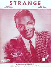 Strange Sheet Music Nat King Cole Marvin Fisher John La Touche 1953 Pop Song
