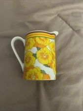 Vintage 1970s Frolic Avant Garde Ceramic creamer pitcher Japan Porcelain NICE r3