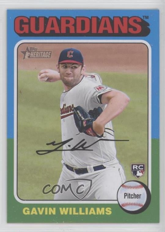 2024 Topps Heritage Image Variation Gavin Williams #489 Rookie RC 10ak