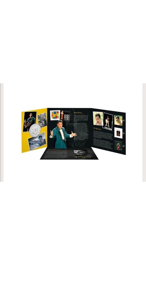 Freddie Mercury - Queen sealed £5 Coloured coin Royal Mint -Available by  5 Dec - Image 2 of 4
