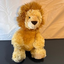 Aurora 12in Lion Plush Toy Kids Tan Excellent Shaggy Mane Stuffed Animal 2021