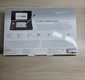 Nintendo 3DS with original box - Cosmo Black - For Repair Tested and Working