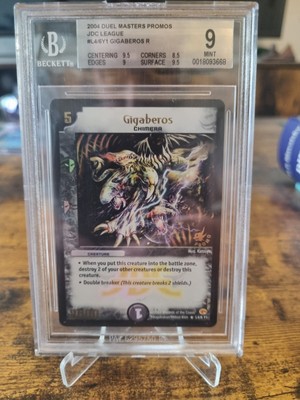 2004 Duel Masters Card, Gigaberos - PROMO, BGS BECKETT 9 - POP 1