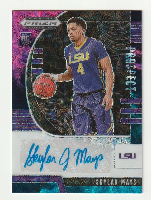 SKYLAR MAYS 2020 PRIZM DRAFT #PA-SM / PROSPECT AUTO CHOICE NEBULA PRIZM #1/1