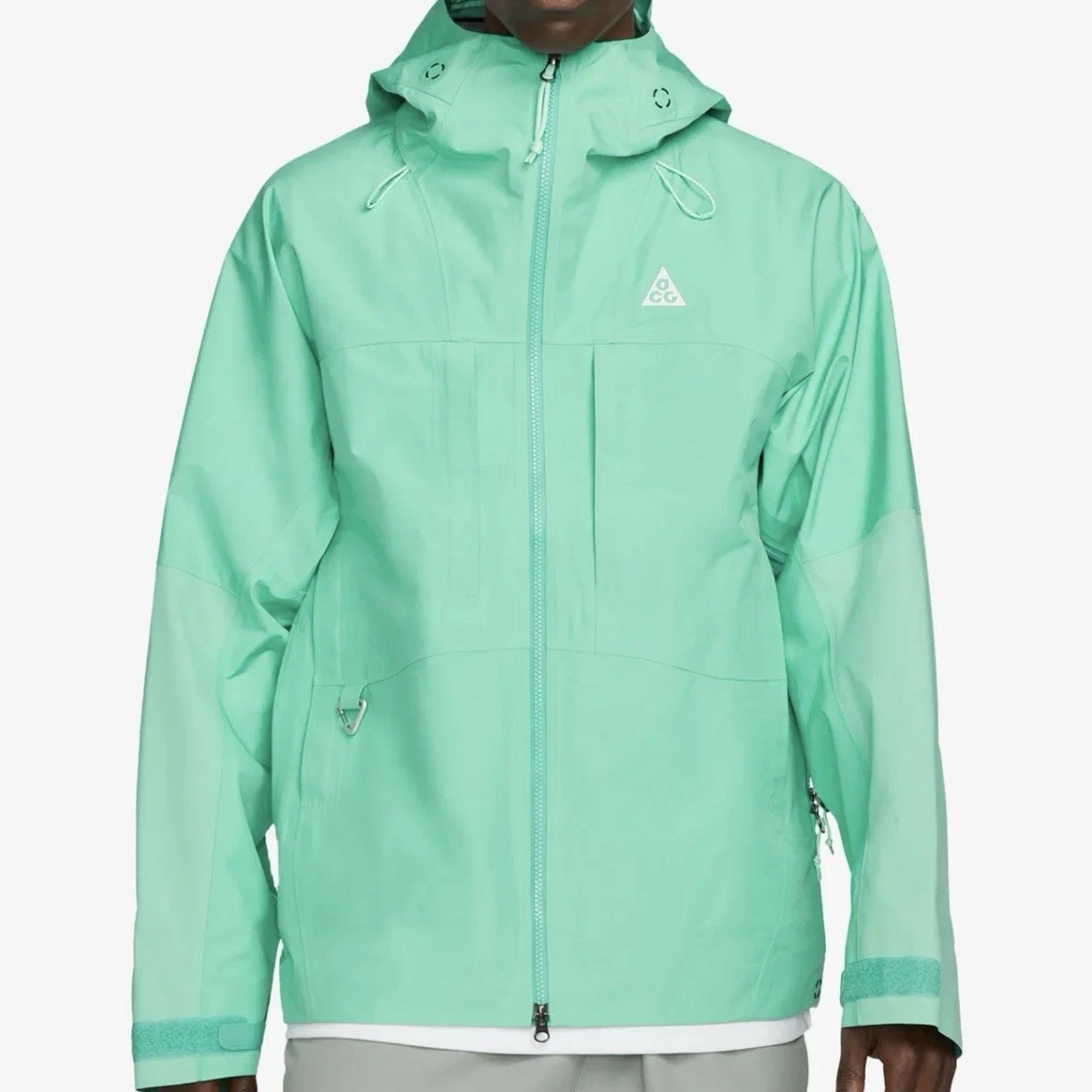 Nike ACG Storm Fit ADV Rain Jacket Men Size Medium Gore-Tex Green DQ5771‑369 New