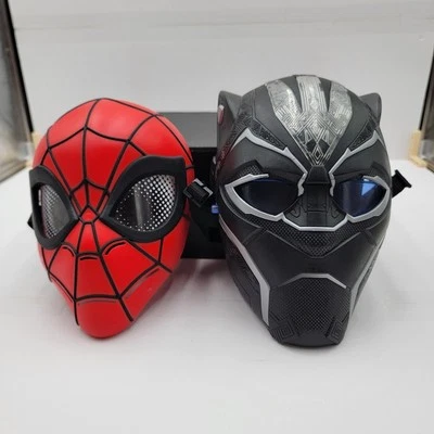 Spiderman Mask and Black Panther Light Up Mask 2 Pack Bundle - Image 1 of 4
