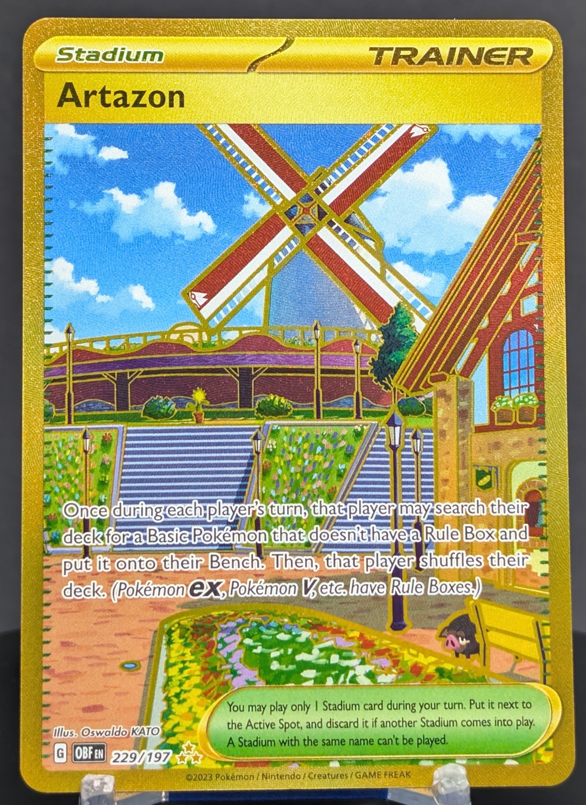 Pokemon Artazon #229/197 English Obsidian Flames Hyper Rare Full Art