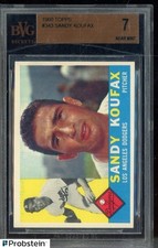 1960 Topps #343 Sandy Koufax Los Angeles Dodgers HOF BVG 7 NM