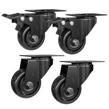 4x Castors 50mm Castor Wheels 360� Swivel Plate 200kg Heavy Duty Furniture Wheel