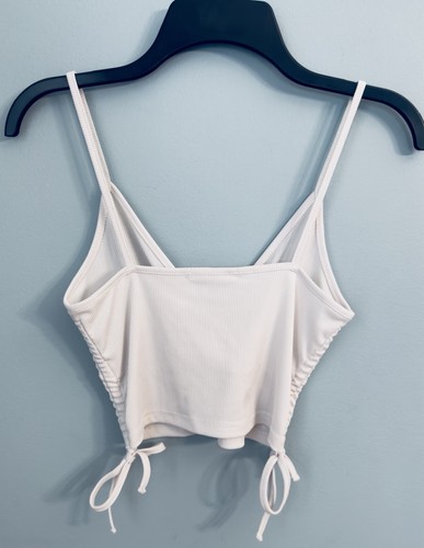 New ROMWE Crop Top Tank Top Sleeveless Drawstring Ties Small Bust 26.5” - 33” - Picture 8 of 8