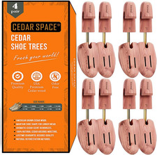 Wooden Shoe Stretcher Tree, 6.5-14 Sizes Cedar Wood Shoe
