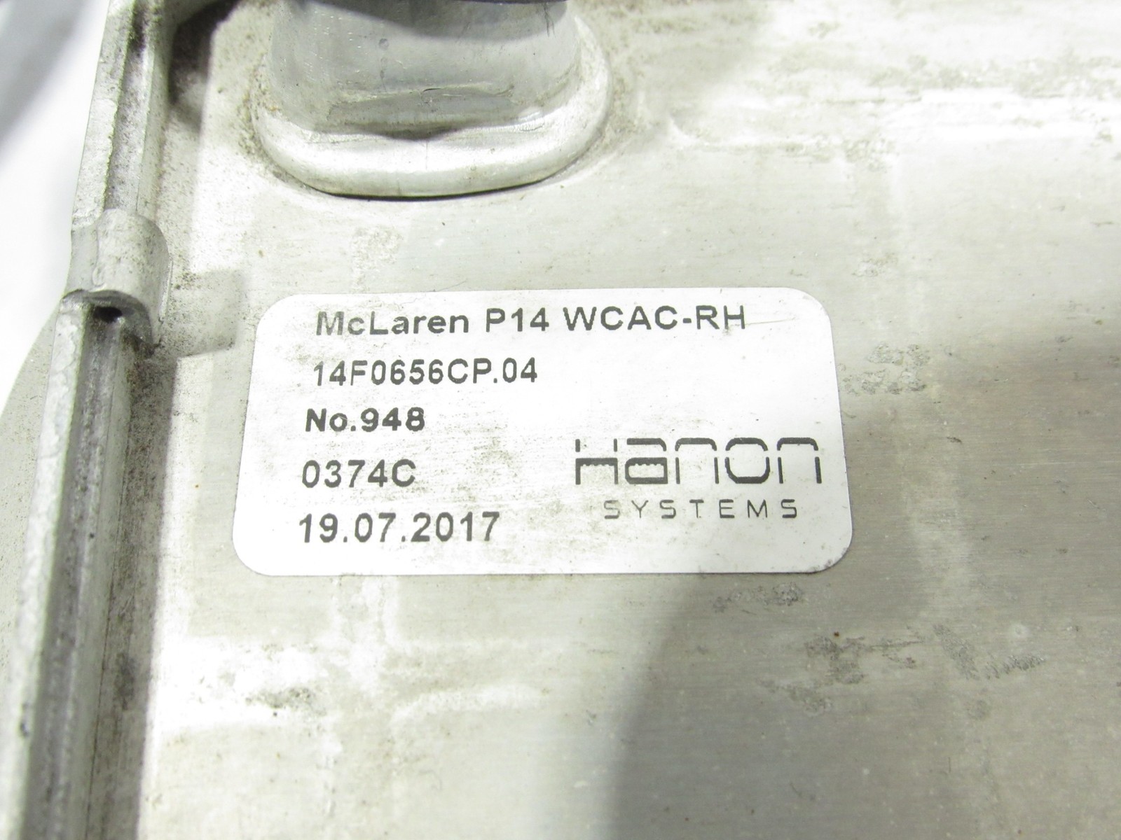 17-23 Mclaren 720S 720 2018 4.0L Right Passenger Engine Turbo Intercooler |#4
