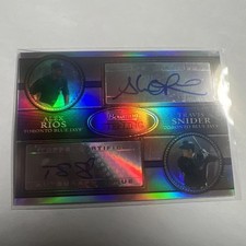 2008 Bowman Sterling Dual Autographs #RS Alex Rios/Travis Snider SN 23/99
