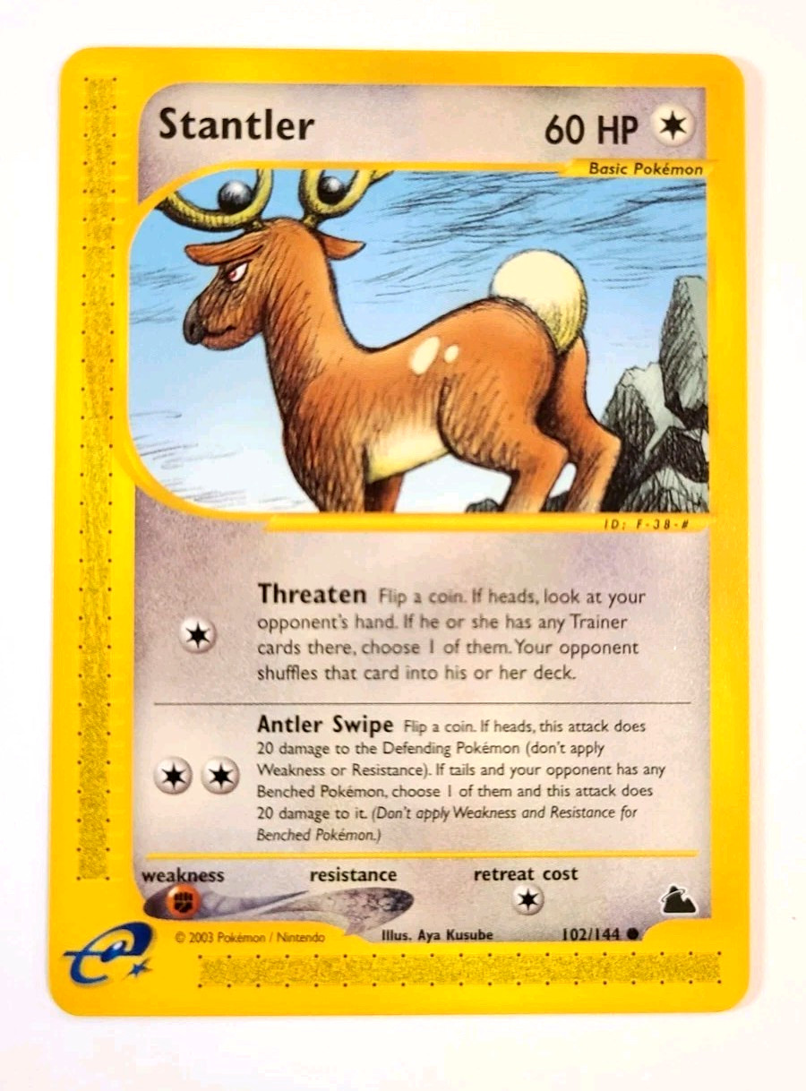 Near Mint - Stantler Skyridge 102/144 Vintage WOTC era E-Reader Pokemon Card