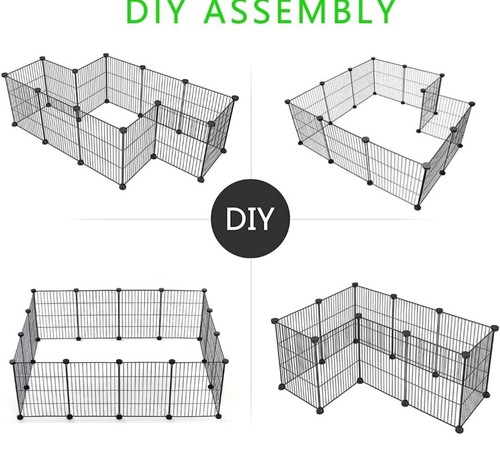 Small Animal Playpen with Mat, Dog, Guinea Pig, Ferret, Rabbit (12×12)-24 Panels - Picture 6 of 6