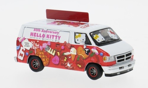Tarmac Works T64G-TL032-HK - 1/64 - Dodge Van, Hello Kitty Food Truck - New