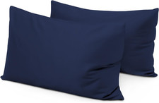 Travel Pillow Case 14X20 Set of 2 Zipper Closure Toddler Pillowcase 600 Thread C
