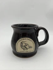 Sunset Hill Stoneware Coffee Mug Double Eagle June Lake,CA Brown Glaze