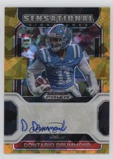 2023 Panini Chronicles Draft Picks Gold Ice Prizm Dontario Drummond Auto e6p