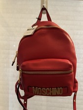 MOSCHINO COUTURE Leather Red Backpack