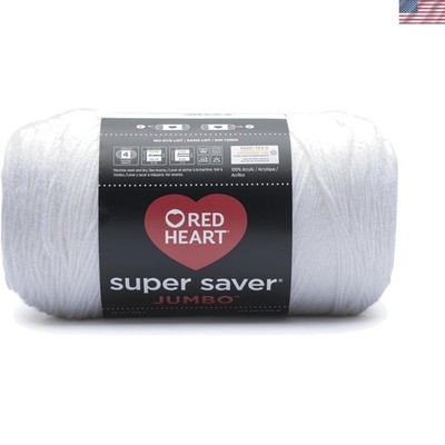 Super Saver Jumbo Yarn in White - 744 Yards of Ultimate Crafting Potential