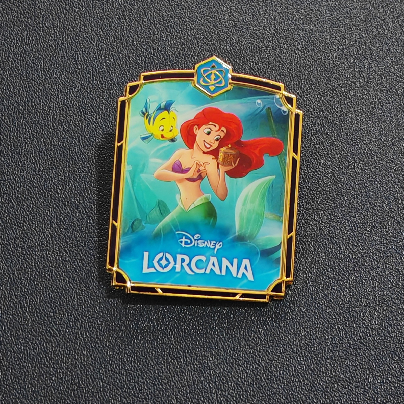 Ariel Lorcana League Play Pin - Disney Pin - Exclusive Promo - New