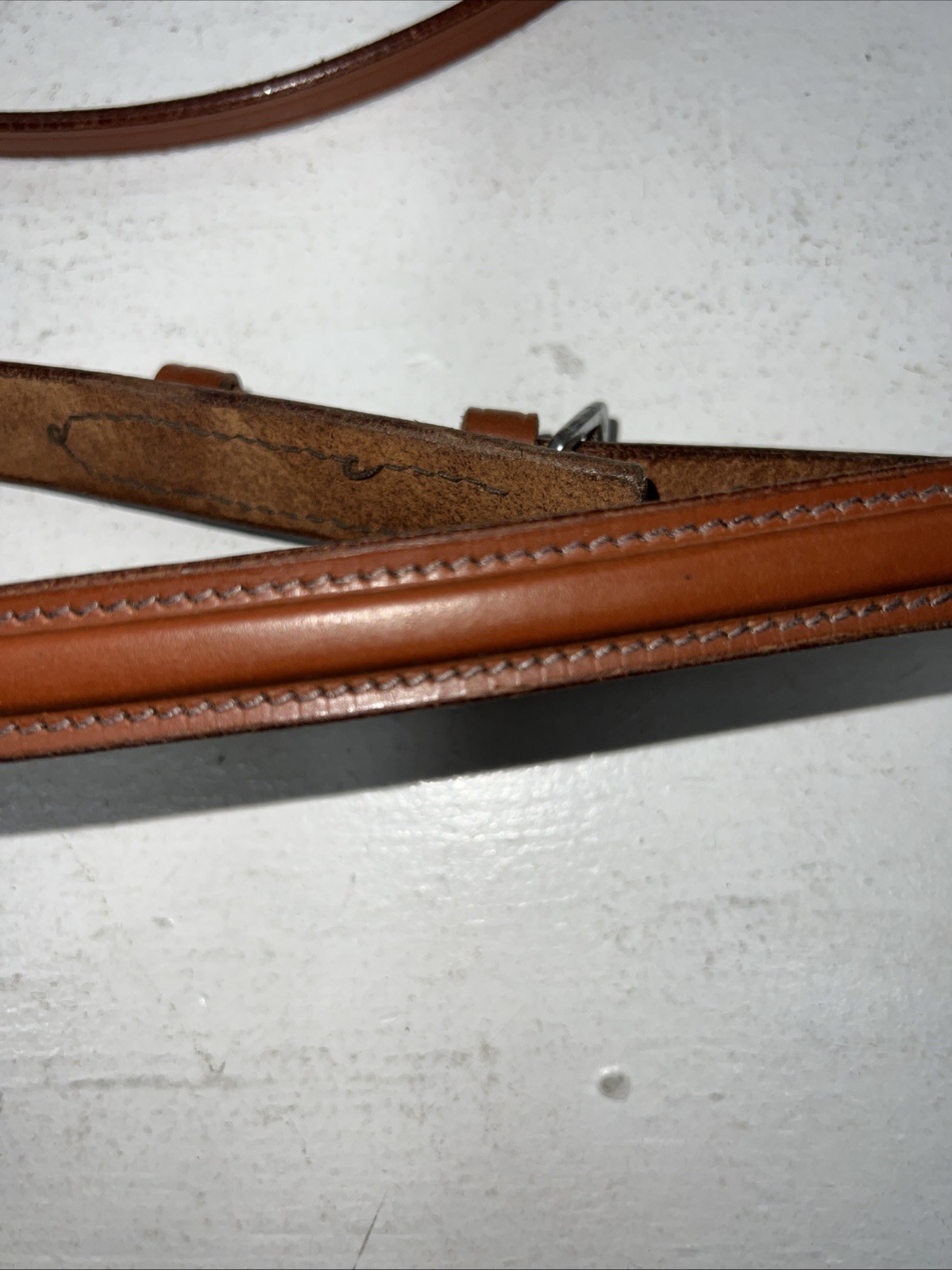 New Tough 1 Leather Brown Square Raised English Bridle And Reins #20-7556 Y-34