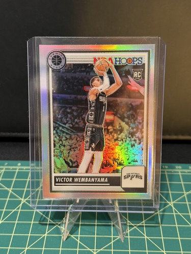 2023-24 NBA Hoops Premium Stock Victor Wembanyama Silver Prizm RC #108