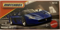 Matchbox 2026 - Maserati MC12 - Power Grabs - NEU & OVP
