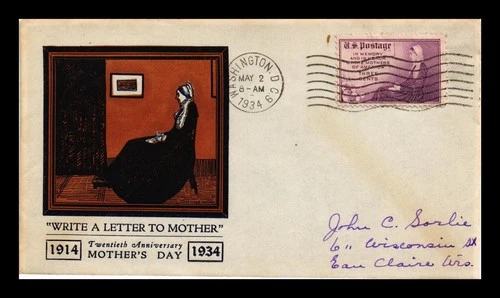 DR JIM STAMPS US COVER MOTHERS DAY 20TH ANNIVERSARY FIRST DAY ISSUE SCOTT 737