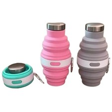 Collapsible Water Bottle Portable Silicone Drink Cups Outdoor Hiking Water Cups