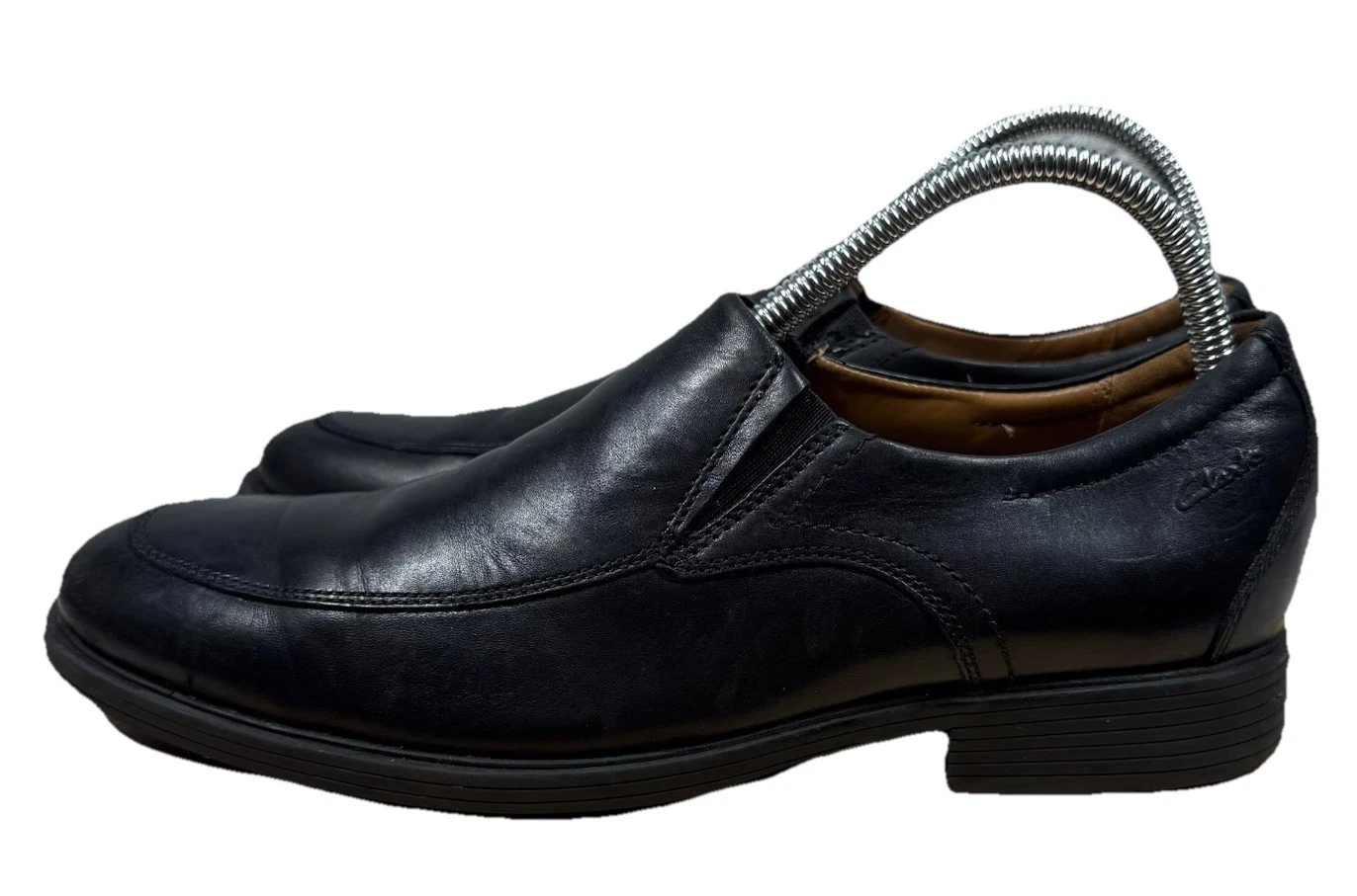 Scarpe mocassino Clarks uomo Whiddon Step 15770 in pelle nera taglia 7