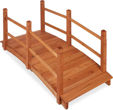 Ponte Da Giardino in Legno, Ringhiera, Percorribile,Decorazione Giardino Giappon