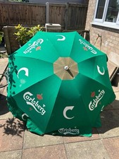 Carlsberg Parasol Pub Umbrella / Beer Garden / Man Shed Cave / Tilt Pole
