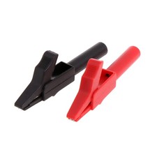 2 Pcs Croco-dile Clips Test Lead Alligator Clip for Multimetersand Clampmeter