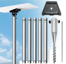 10Ft Ground Pole Mounting Kit for Starlink Gen 3 No Dig 
