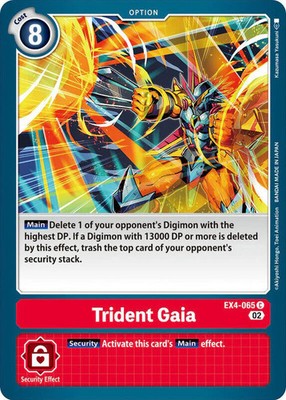 Trident Gaia EX4-065 C Alternative Being Booster Digimon TCG