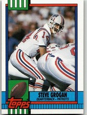 Steve Grogan 1990 Topps Football New England Patriots