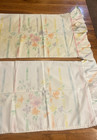 2 Standard Pastel Vintage Pillowcases With Ruffled Edge As Is — photo 1