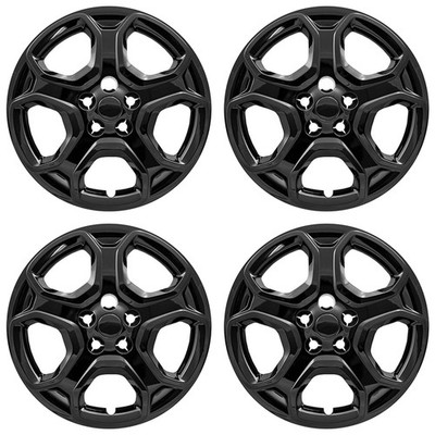 4 Black 17'' Hub Caps Full Wheel Covers Skins R17 Steel Rim for 2017-19 Ford Esca