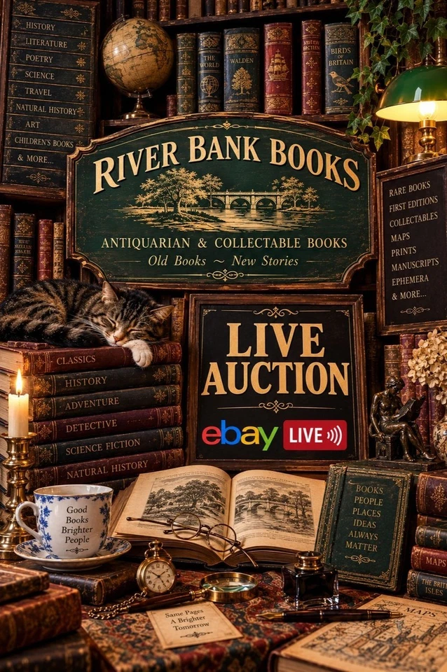 River Bank Books LIVE | Antiquarian Treasures, Rare Finds, Coins & £1 Start
