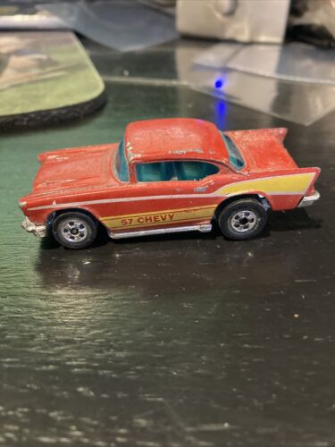 Hot Wheels rojo '57 Chevy 1976 hecho en Hong Kong 1957 usado BIEN QUERIDO Mattel - Imagen 10 de 22