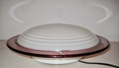 italienische Modernist Glas Lampe Murano Ufo Wand Deckenlampe Vintage Glass Lamp - Picture 3 of 11