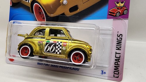 Hot Wheels 2024 SUPER TREASURE HUNT GOLD 60s Fiat 500D Modificado + BATMAN TH! - Picture 3 of 8